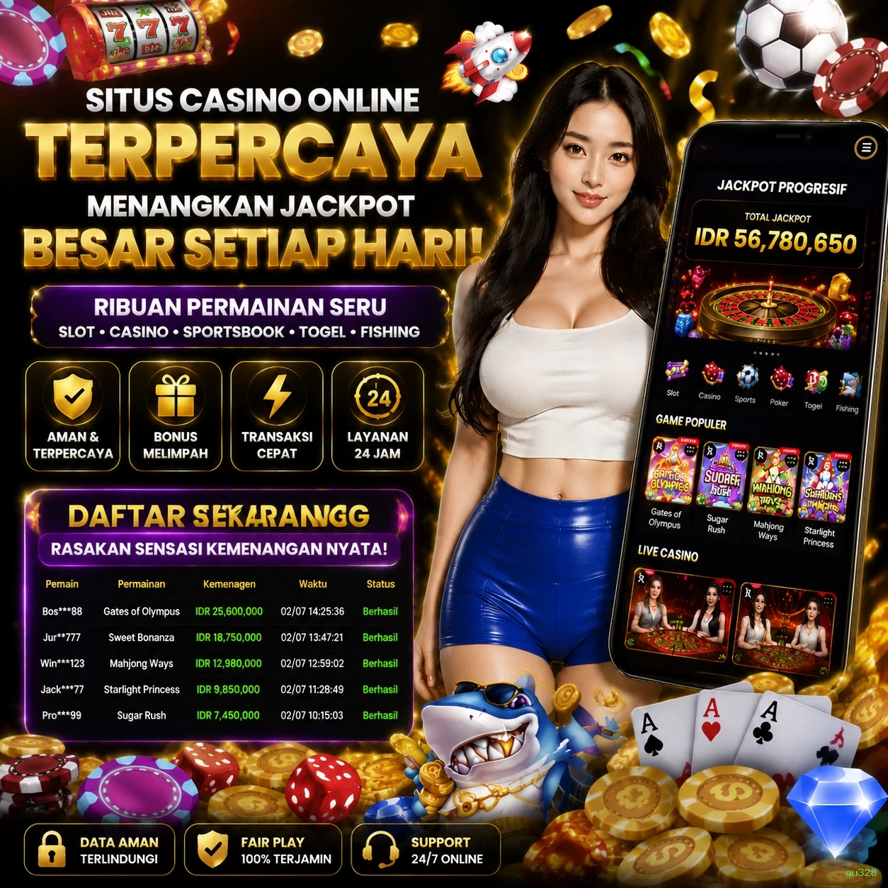Keunggulan au328 di Pasar Game Online Indonesia